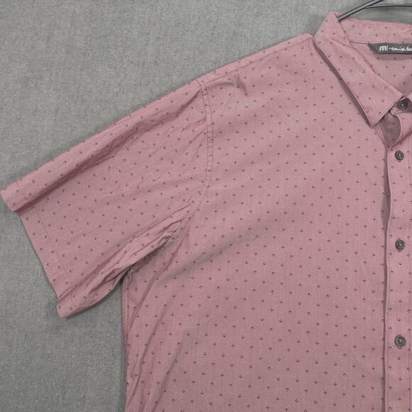 Travis Mathew Mens Patterned Button-Up Short-Sleeve Shirt XXXL - Picture 7 of 10